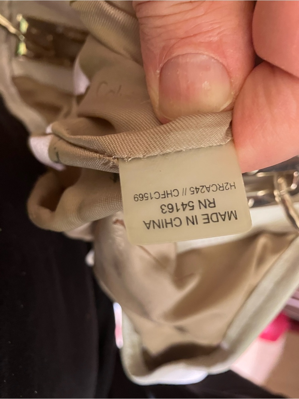Calvin Klein Beige Leather Shoulder Bag - Picture 7 of 7